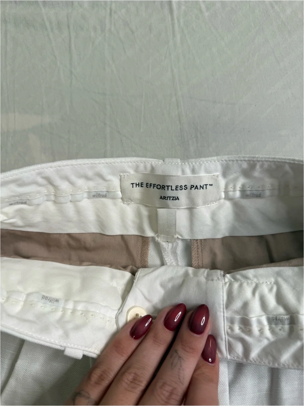 Classic Wide-Leg Linen-Blend Pants in White